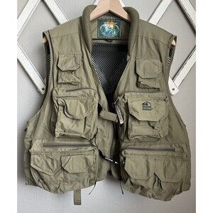 Hodgman Men's XL Outdoor Fishing Multi Pocket Utility Vest 3971